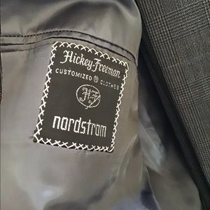 Nordstrom Hickey Freeman grey plaid suit